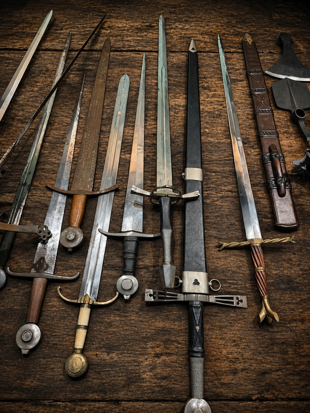 Rangarsons-Film-Production-Supplier-chainmail-sword-armour-shield-weapons-tools-weapon-rack