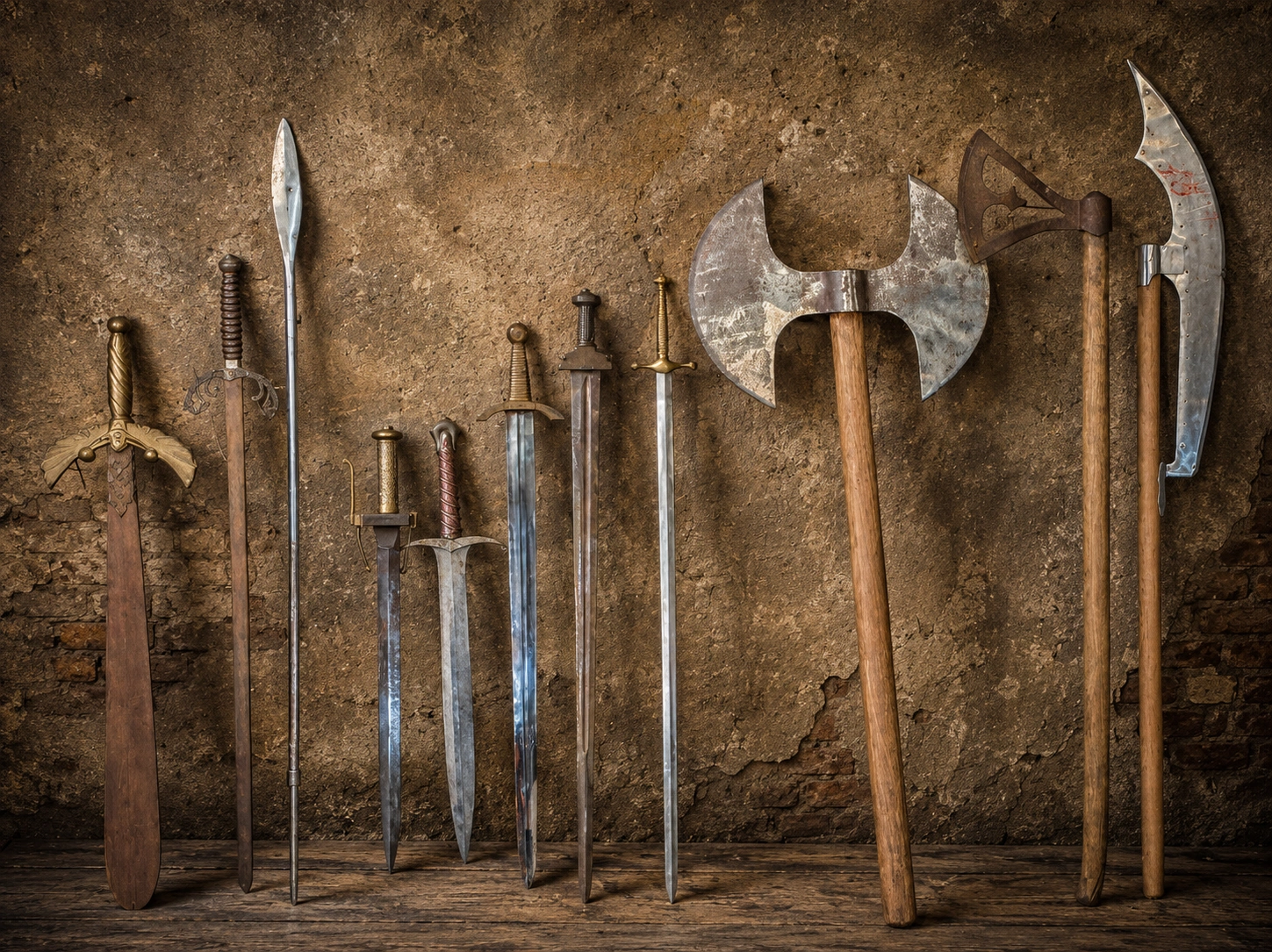 Rangarsons-Film-Production-Supplier-chainmail-sword-armour-shield-weapons-tools-weapon-rack