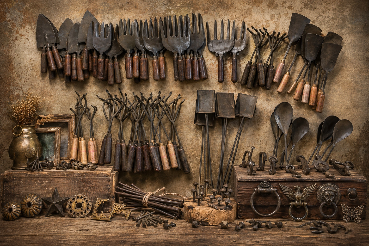 Rangarsons-Film-Production-Supplier-chainmail-sword-armour-shield-weapons-tools-weapon-rack
