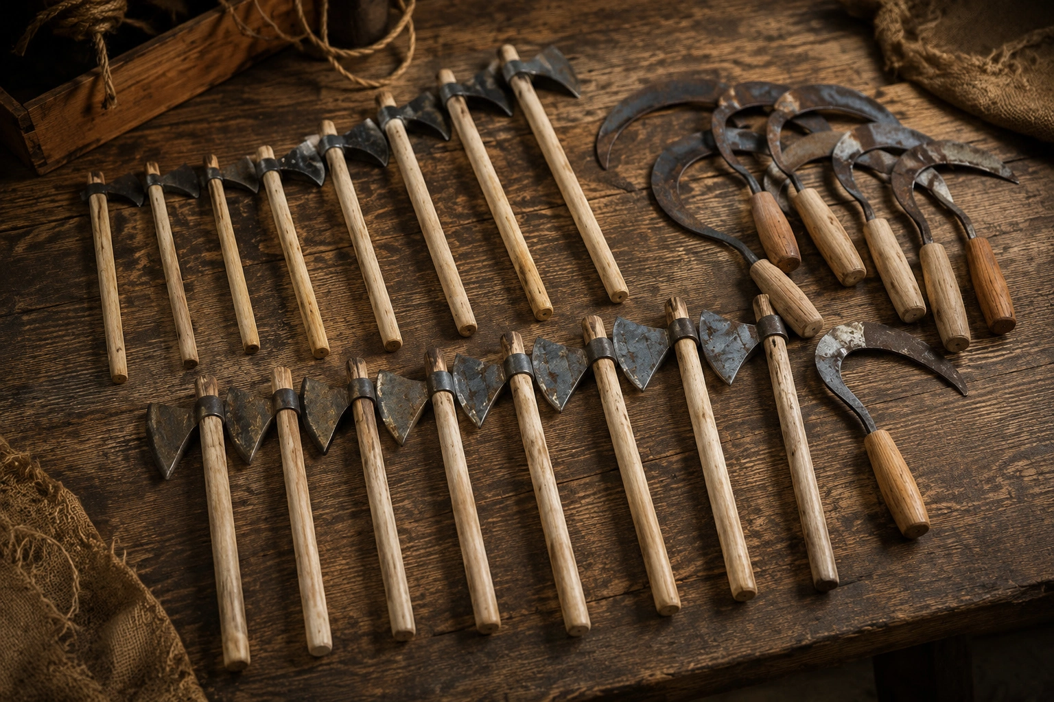 Rangarsons-Film-Production-Supplier-chainmail-sword-armour-shield-weapons-tools-weapon-rack