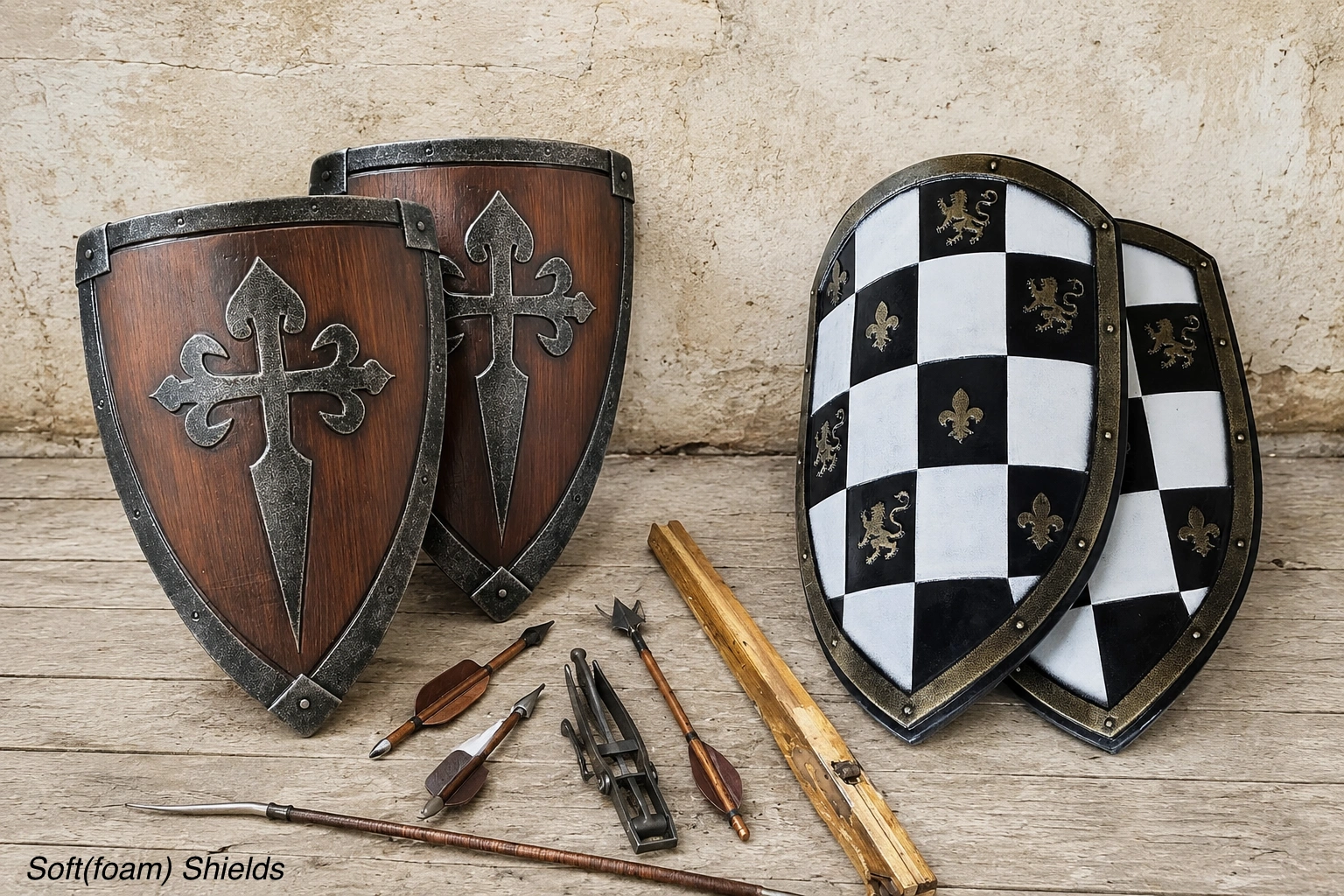 Rangarsons-Film-Production-Supplier-chainmail-sword-armour-shield-weapons-tools-weapon-rack